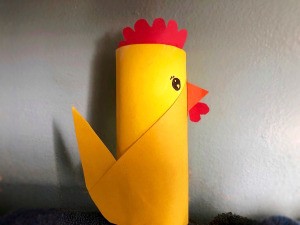 Chicken Cardboard Crafts Cute Paper Chicken Craft Using Cardboard Tube