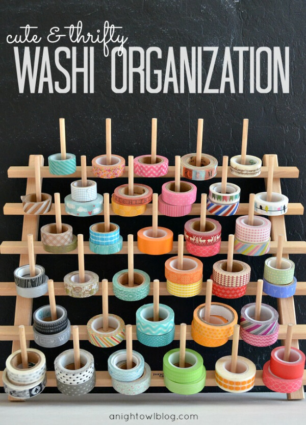 Cute Washi Tape Organization Craft Project
