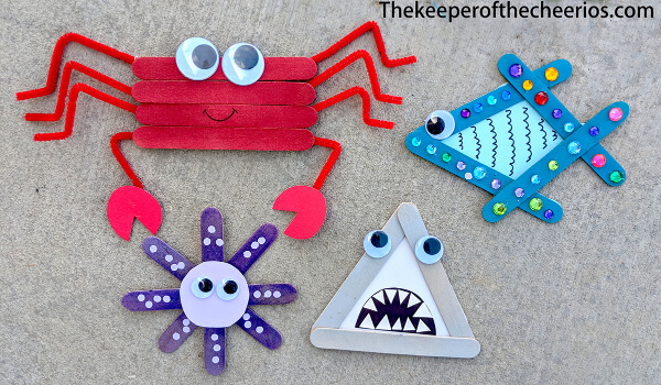 Different Sea Animal Craft Ideas