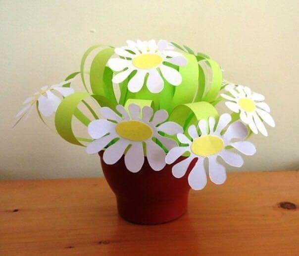 Make Another Flower Vase By Altering The Colors DIY Paper Flower Bouquet - Step b Step Tutorial
