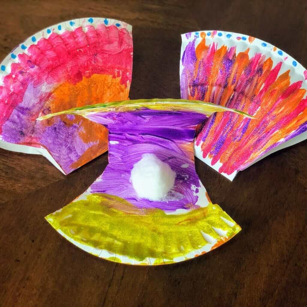  DIY Paper Plate Seashell Craft For Kids