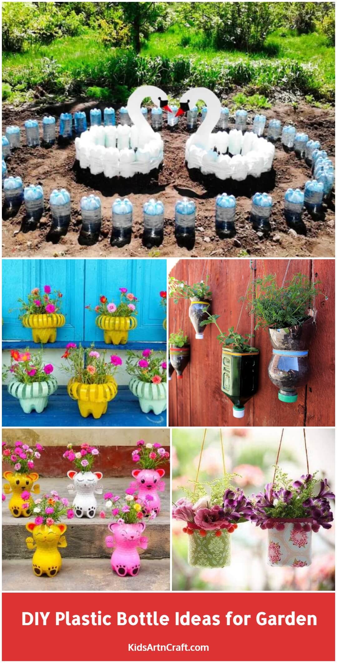 DIY Plastic Bottle Ideas For Garden Kids Art Craft