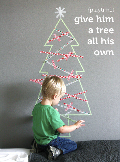 Easy Christmas Tree Decoration Craft For Preschoolers