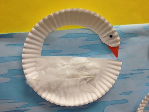 Easy Goose Craft With Paper Plate