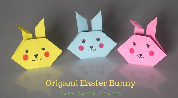 Easy Origami Bunny Easter Craft Ideas That Kids Can Make