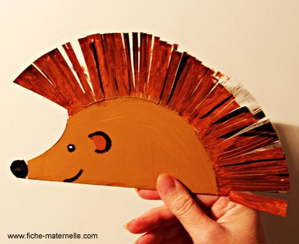 Easy Paper Plate Hedgehog Craft Project For KIds