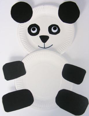 Easy Paper Plate Panda Craft