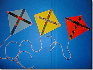 Easy Popsicle Sticks Kite Craft Idea