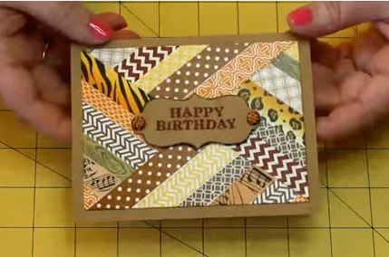 Easy To Make Birthday Card Design Ideas With Washi Tape