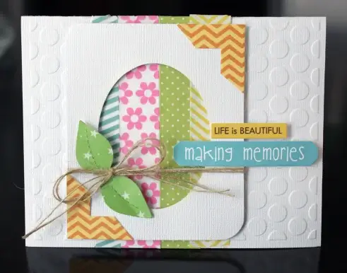 Easy To Make Memory Card With Washi Tape