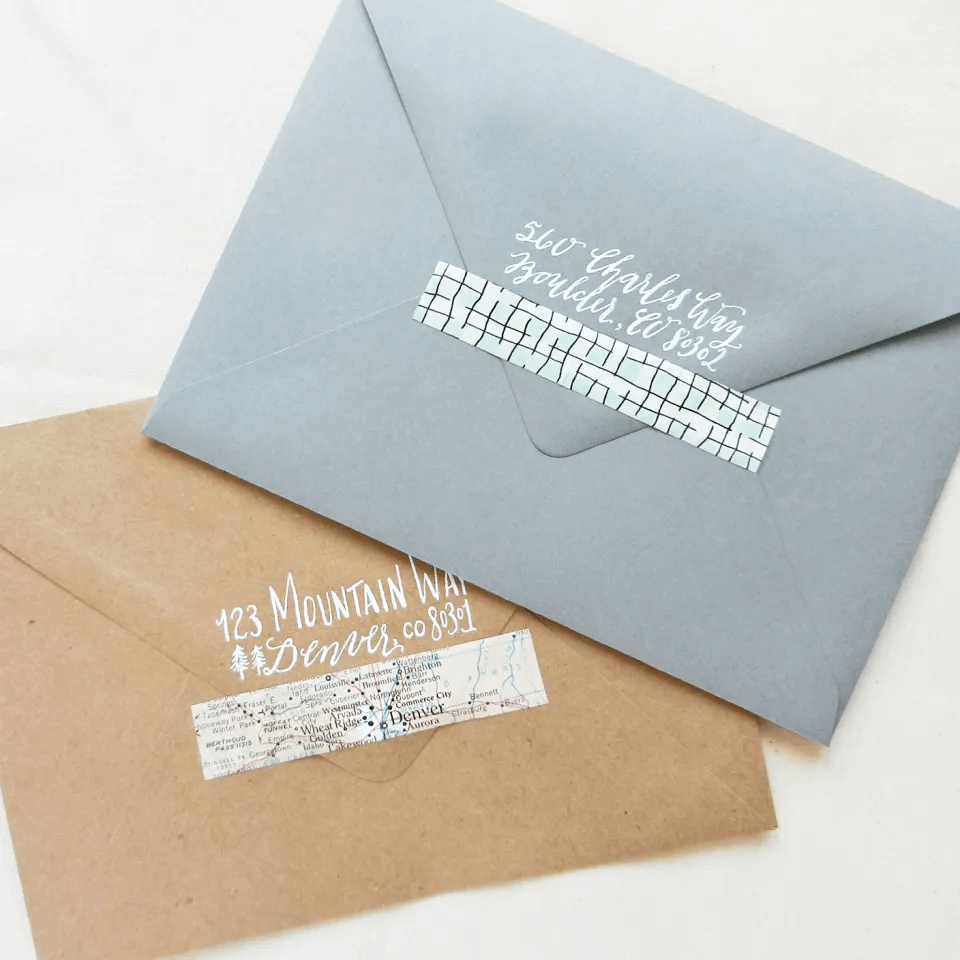 Envelope Craft Tutorial Using Washi Tape
