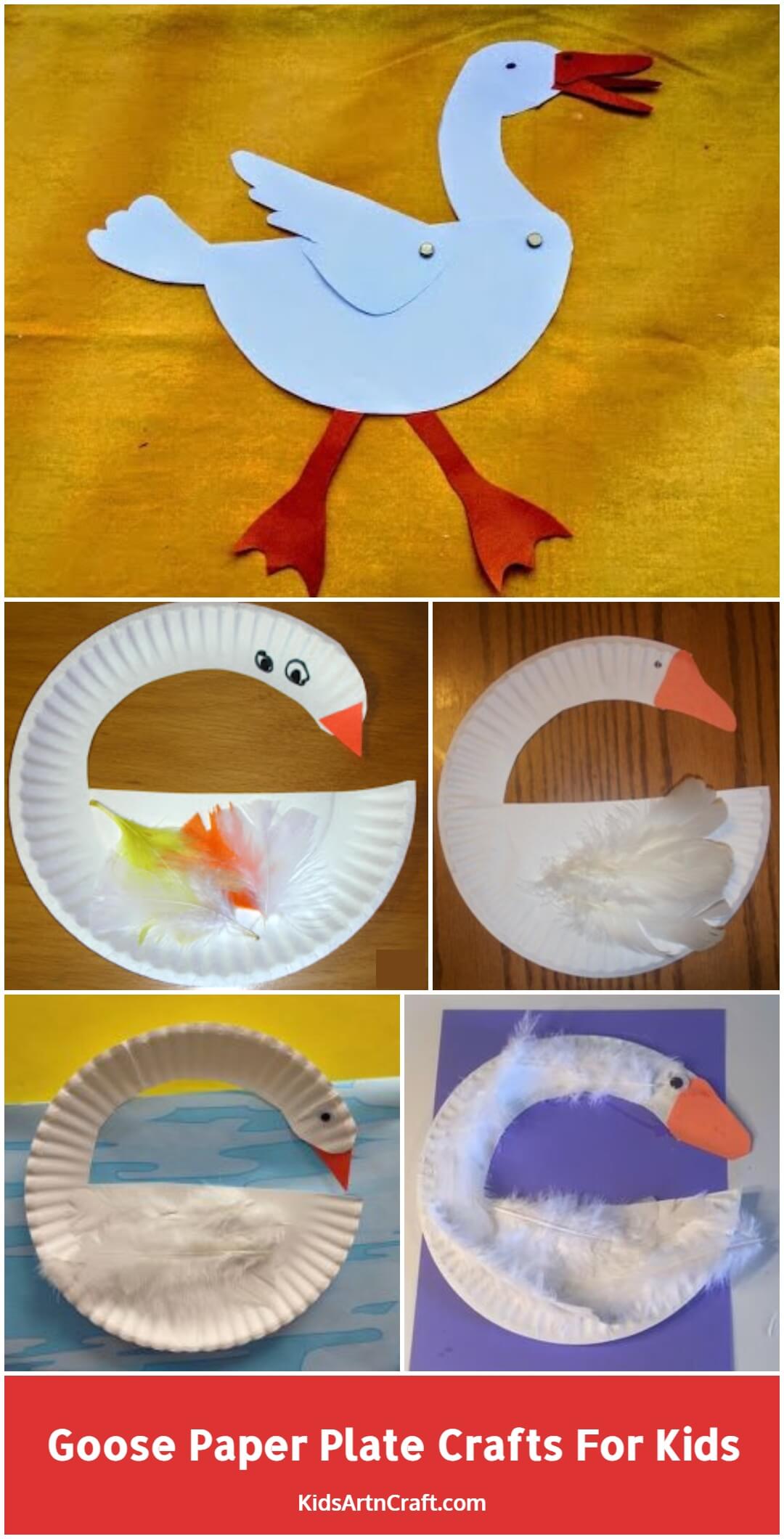 Goose Paper Plate Crafts For Kids