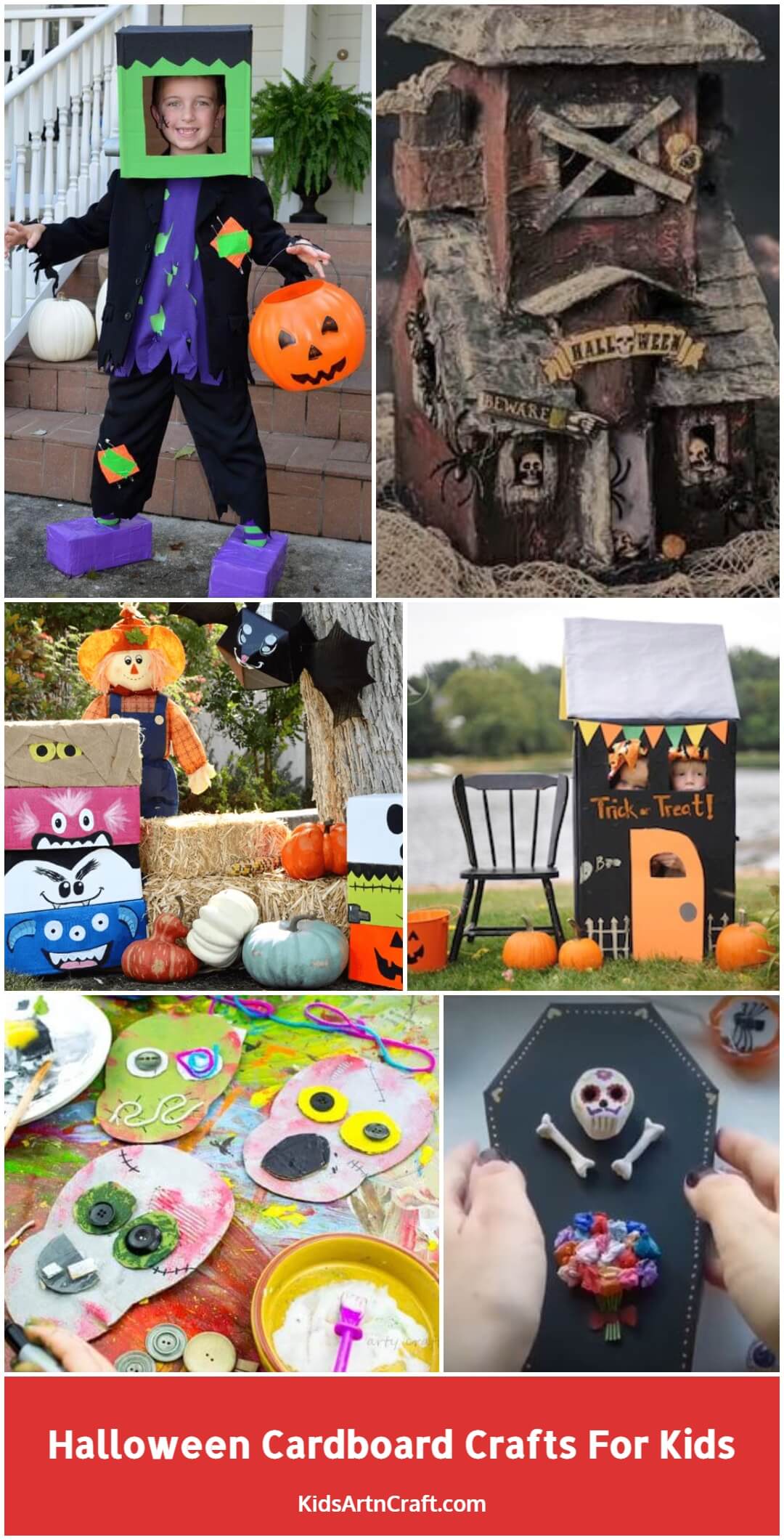 Halloween Cardboard Crafts for Kids