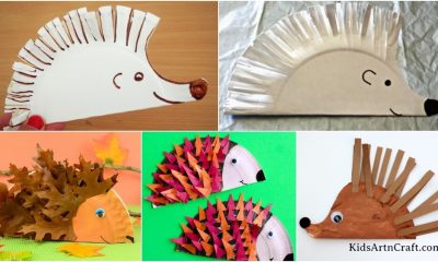 Hedgehog Paper Plate Crafts For Kids