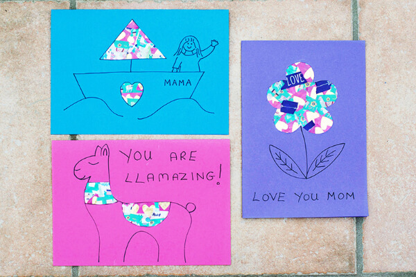Homemade Card Craft Activity For Kids