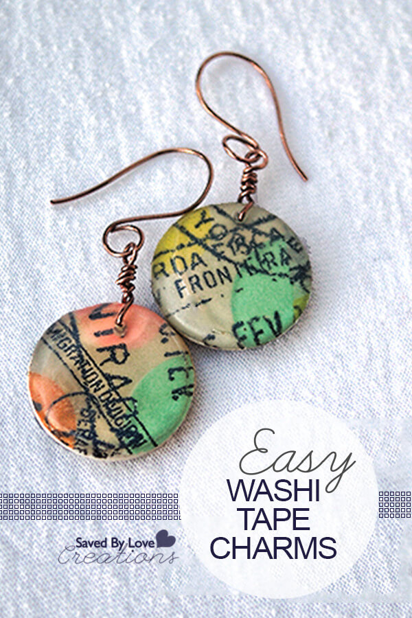 How To Make Washi Tape Charms Jewelry Craft Project Ideas 