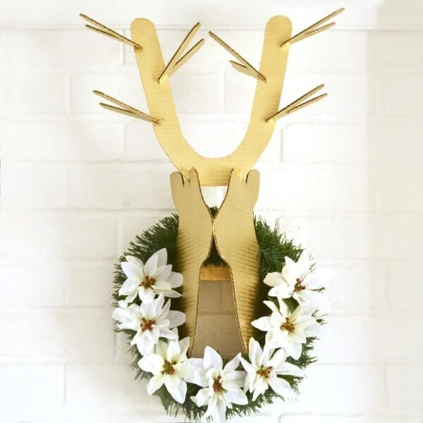 How To Make Deer Head Craft With Cardboard For Kids
