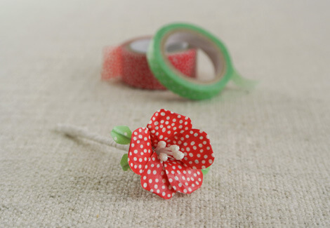 How To Make Flower Using Washi Tape