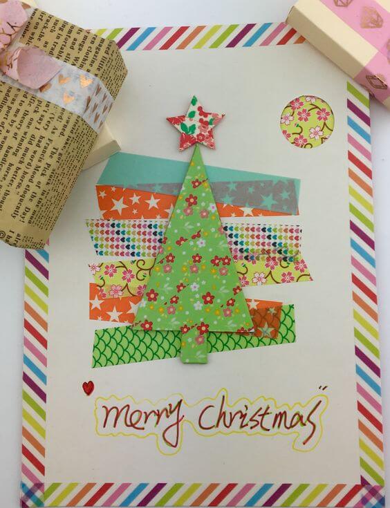 Merry Christmas Washi Paper Tape Craft