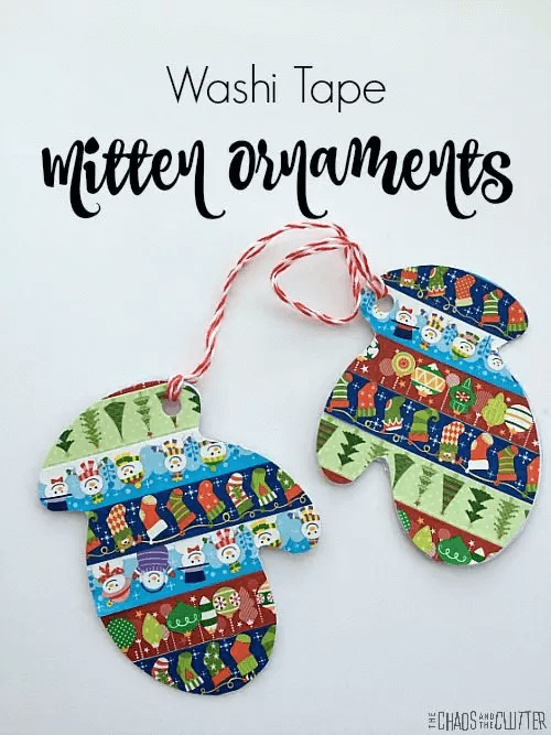 Mitten Ornaments Decoration Craft For Christmas