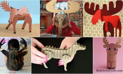 Moose Cardboard Crafts For Kids