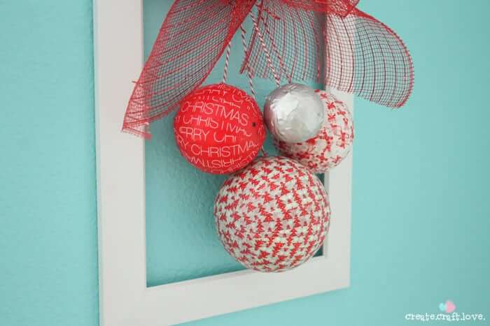 Ornament Wreath Craft With Washi Tape
