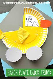 Duck Paper Plate Crafts For Kids Paper Plate Duck Truck Craft Idea For Spring