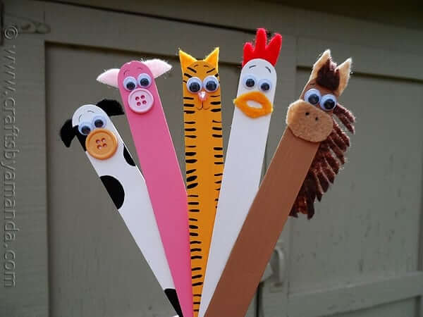 Popsicle Stick Farm Crafts