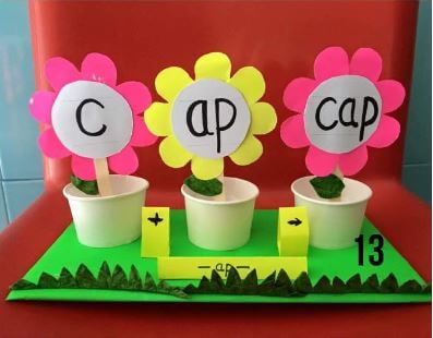Popsicle Stick Flower Craft Idea For Learning Rhymes