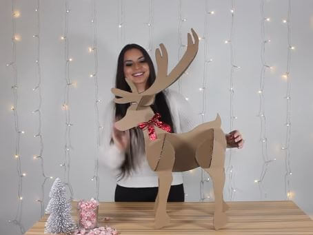Reindeer Craft Out Of Cardboard 