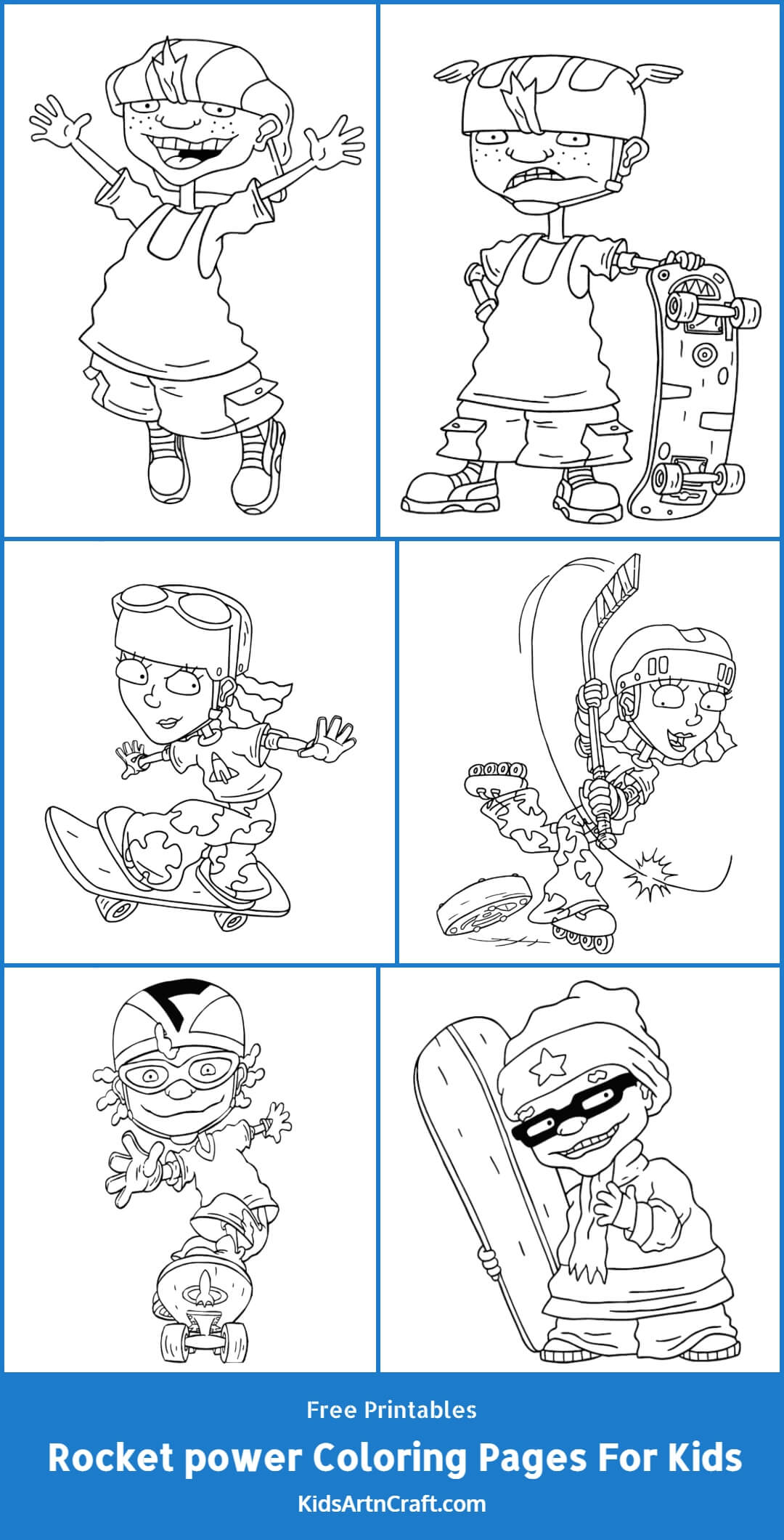 Rocket Power Coloring Pages For Kids – Free Printables