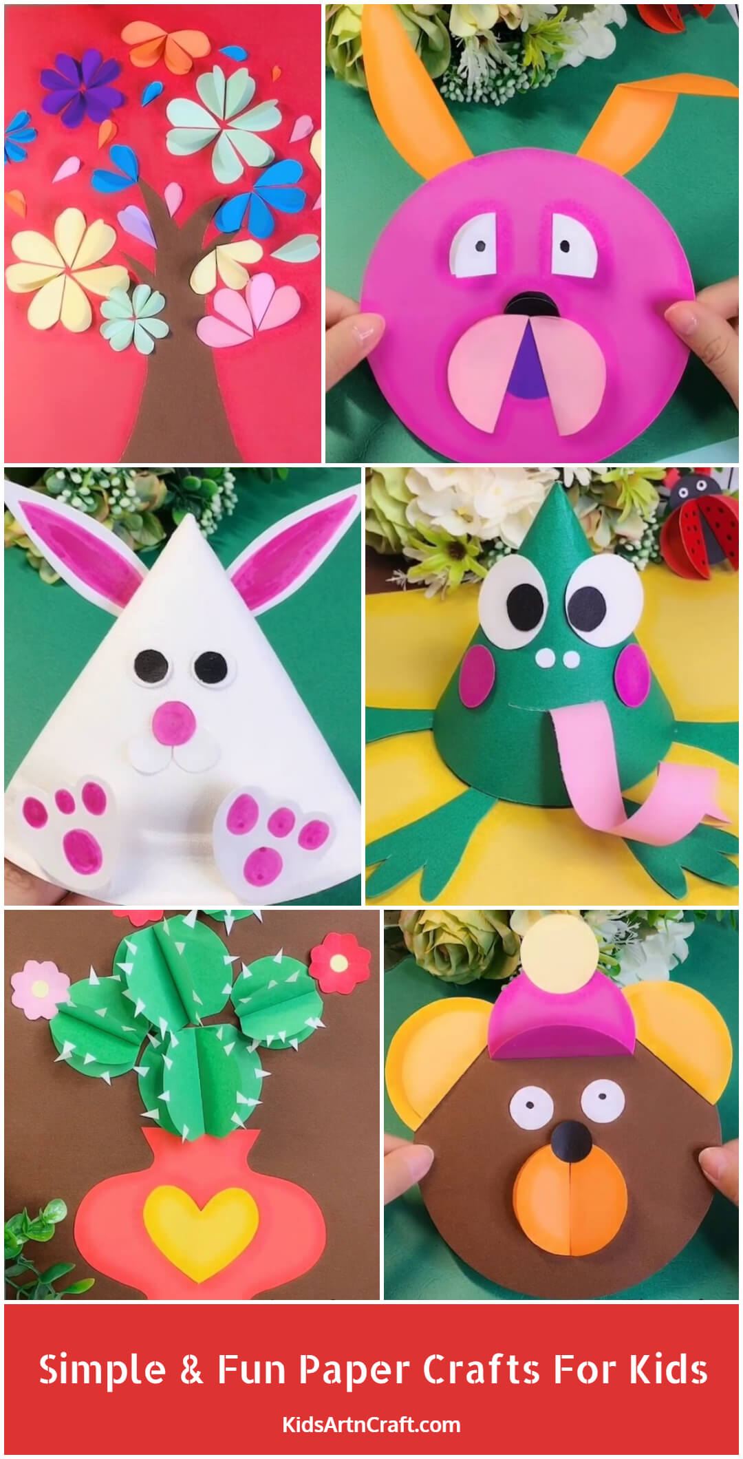 Simple And Fun Paper Crafts For Kid's School Project