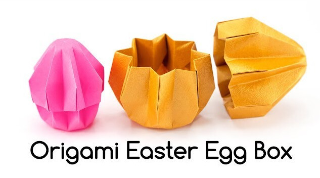 Simple Origami Easter Egg Box Tutorial