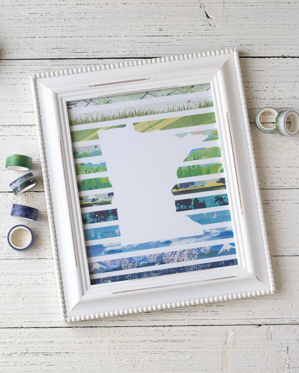 Simple Washi Tape Art & Craft For Wall