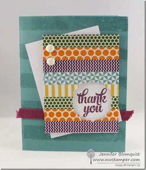 Easy Washi Tape Thank You Card Project Ideas For Kids