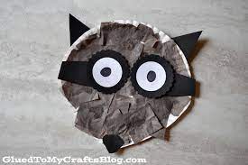 Raccoon Paper Plate Crafts For Kids Tissue Paper Plate Raccoon Craft