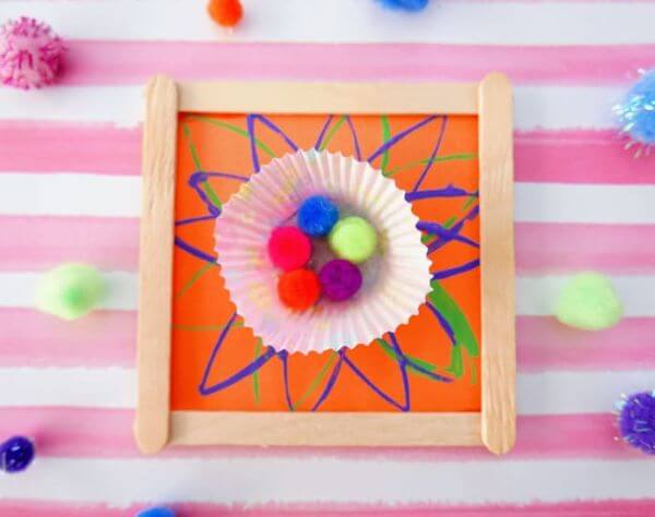 Toilet Paper Stamp Flowers Craft