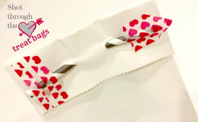Washi Paper Tape Treat Bag Craft Idea For Valentine's Day