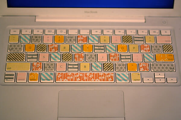 Very Easy Keyboard Craft Project Using Washi Tape
