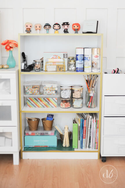 Very Simple Washi Paper Tape Bookcase Craft Idea With Washi Tape