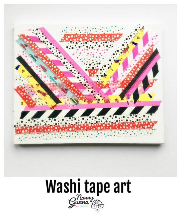 Washi Paper Tape Art Activity For Kids
