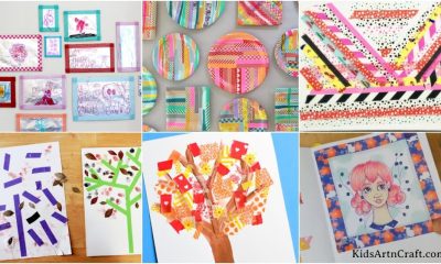 Washi Paper Tape Art Ideas For Kids