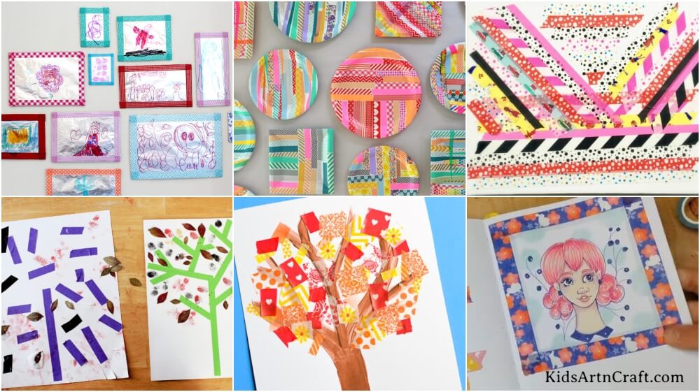 Washi Paper Tape Art Ideas For Kids