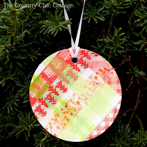 Washi Tape Ornaments Decoration Craft Idea