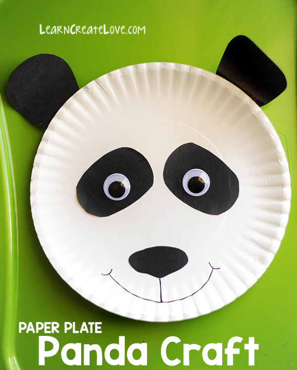 Zoo Animal Panda Craft With Paper Plate For Kids