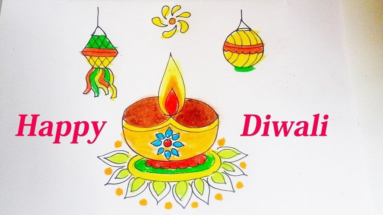 A Happy Diwali Drawing
