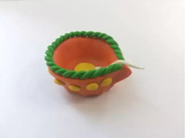 Adorable Diya Craft With Clay