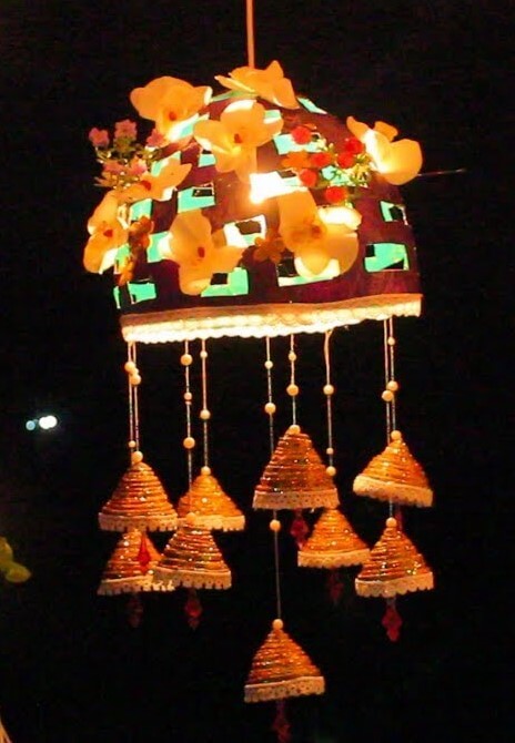 Flower Lantern Light Decoration For Diwali