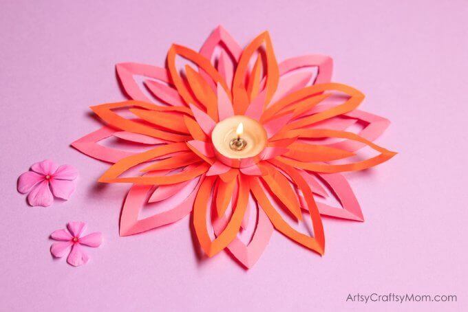 Lotus Tealight Holder Decoration for Diwali