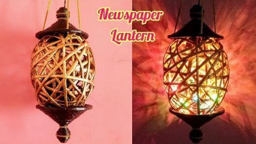 Newspaper Lantern